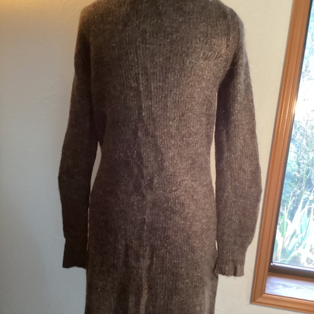 Long Button Front/Pockets Sweater - Picture 2 of 4